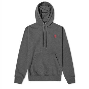 NWOT AMI SMALL A HEART POPOVER HOODIE